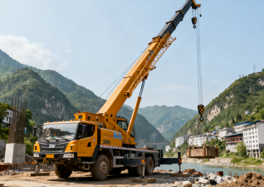 旬阳甘溪镇吊车出租：为城乡建设注入强劲动力